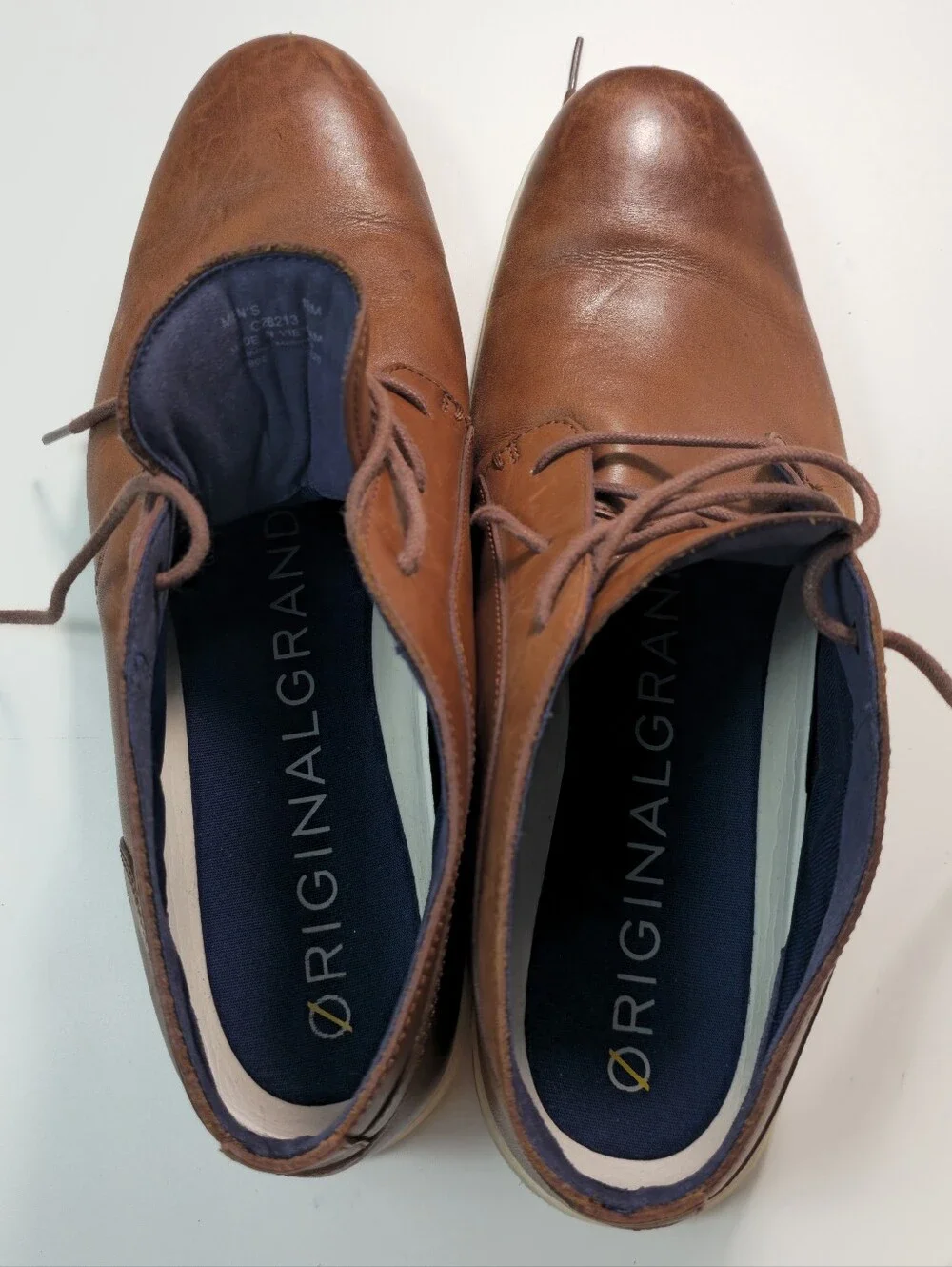 Cole Haan Men's Chestnut Brown Leather Chukka Boots